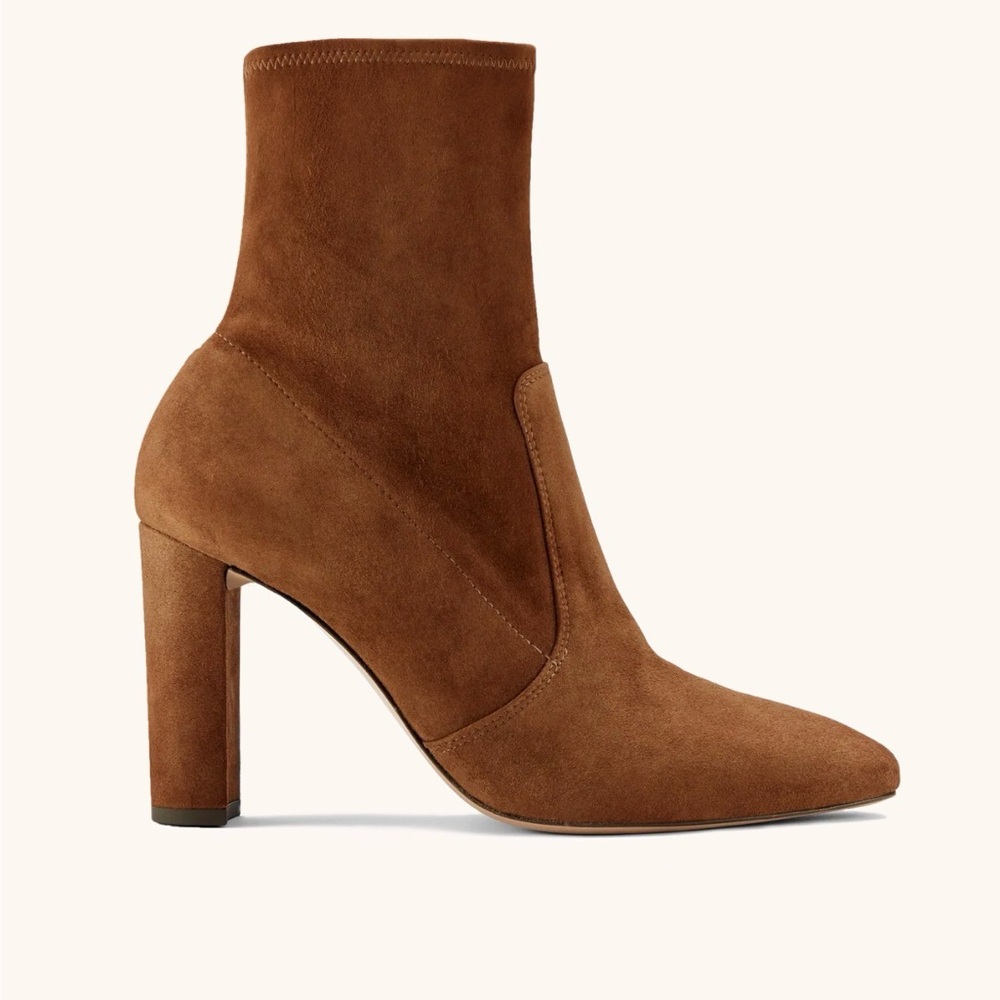 Inez Paz 90 Stretch in Rye Suede- Elegant Ankle Boots